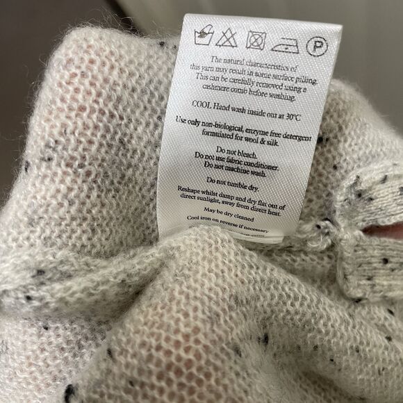 PURE COLLECTION 100% Cashmere Open Front Long Knit Cardigan Sweater Small - Picture 8 of 8